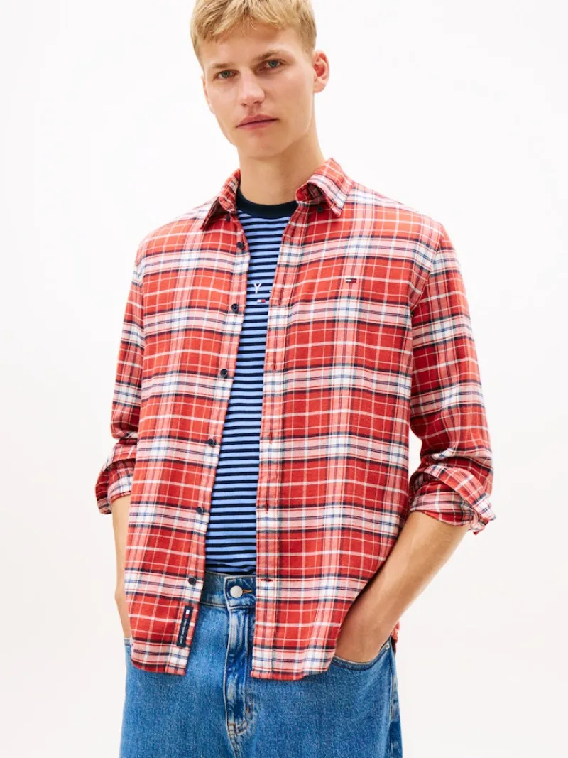 Tommy Jeans Hemden|Big Boys*TJM REG FLANNEL CHECK SHIRT EXT terracotta red-big check