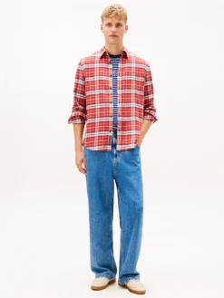 Tommy Jeans Hemden|Big Boys*TJM REG FLANNEL CHECK SHIRT EXT terracotta red-big check