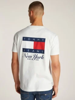 Tommy Jeans Shirts|Big Boys*TJM REG HERITAGE FLAG TEE EXT ecru