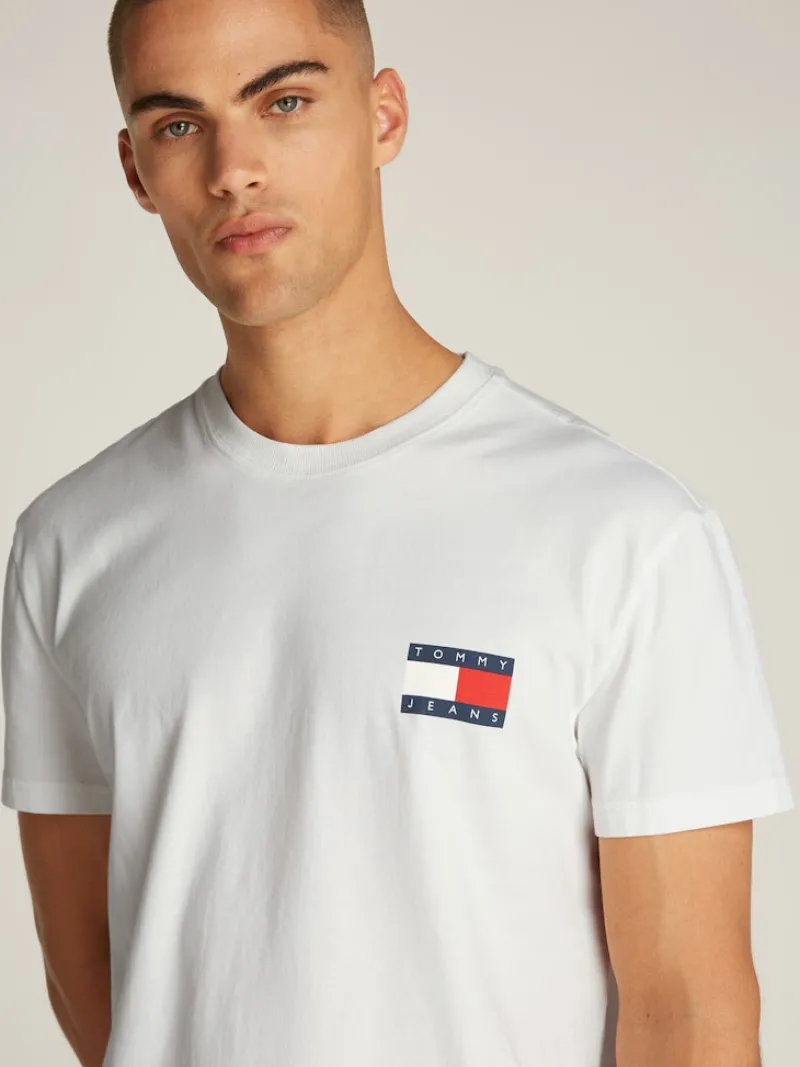 Tommy Jeans Shirts|Big Boys*TJM REG HERITAGE FLAG TEE EXT ecru