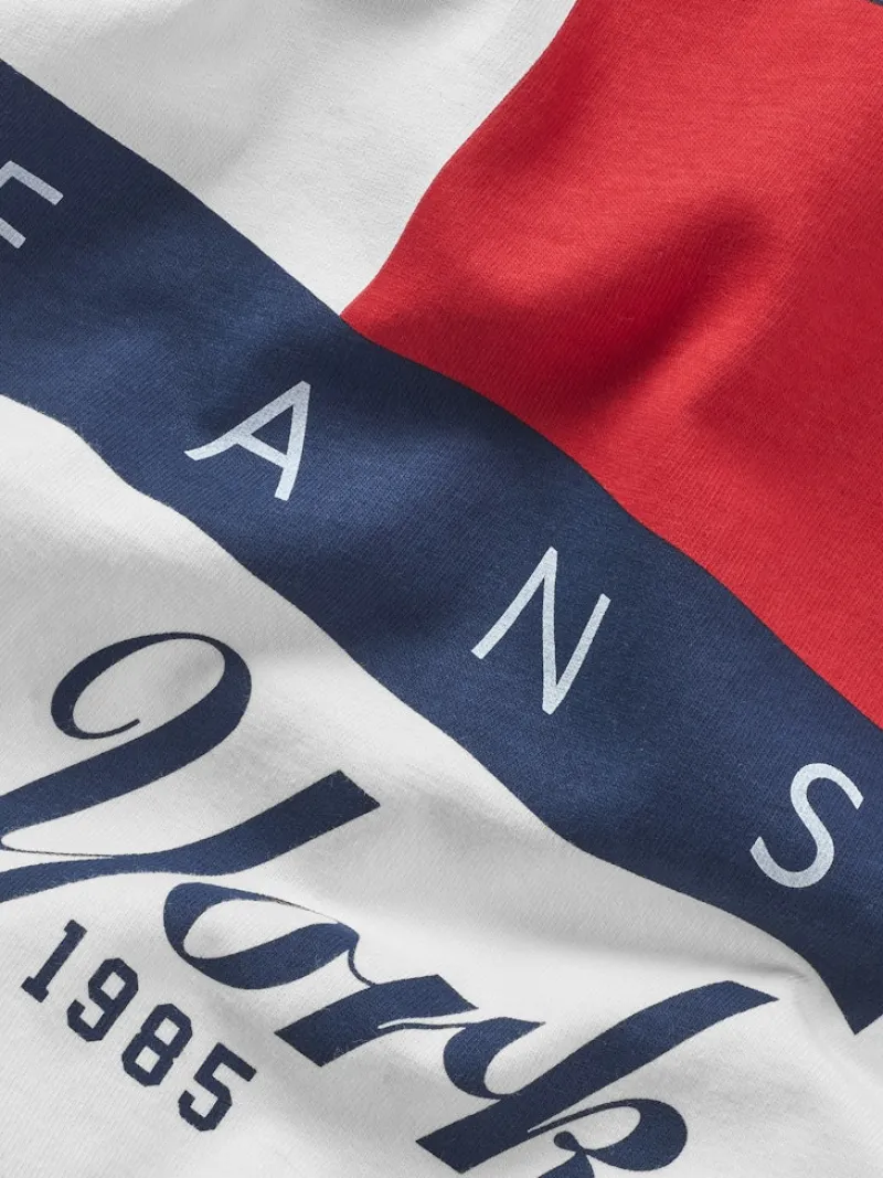 Tommy Jeans Shirts|Big Boys*TJM REG HERITAGE FLAG TEE EXT ecru