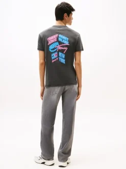 Tommy Jeans Shirts*TJM REG NOVELTY FAIR TEE EXT Black