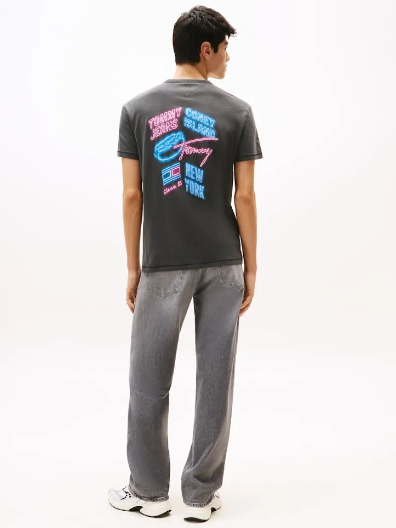 Tommy Jeans Shirts*TJM REG NOVELTY FAIR TEE EXT Black