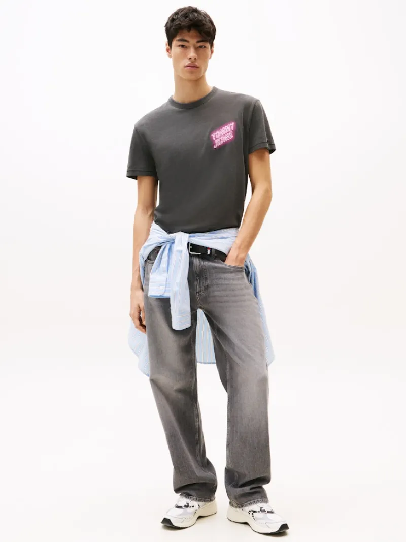 Tommy Jeans Shirts*TJM REG NOVELTY FAIR TEE EXT Black