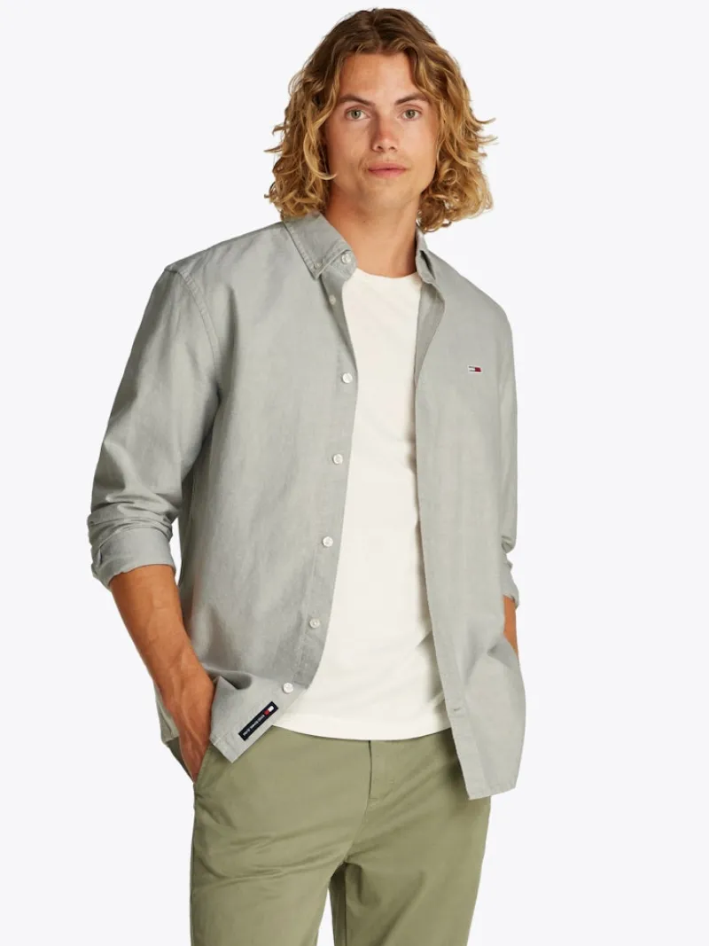 Tommy Jeans Hemden|Big Boys*TJM REG OXFORD SHIRT EXT aruba green