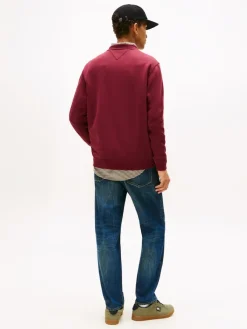 Tommy Jeans Pullover & Sweatshirts*TJM REG S FLAG CREW EXT red wine