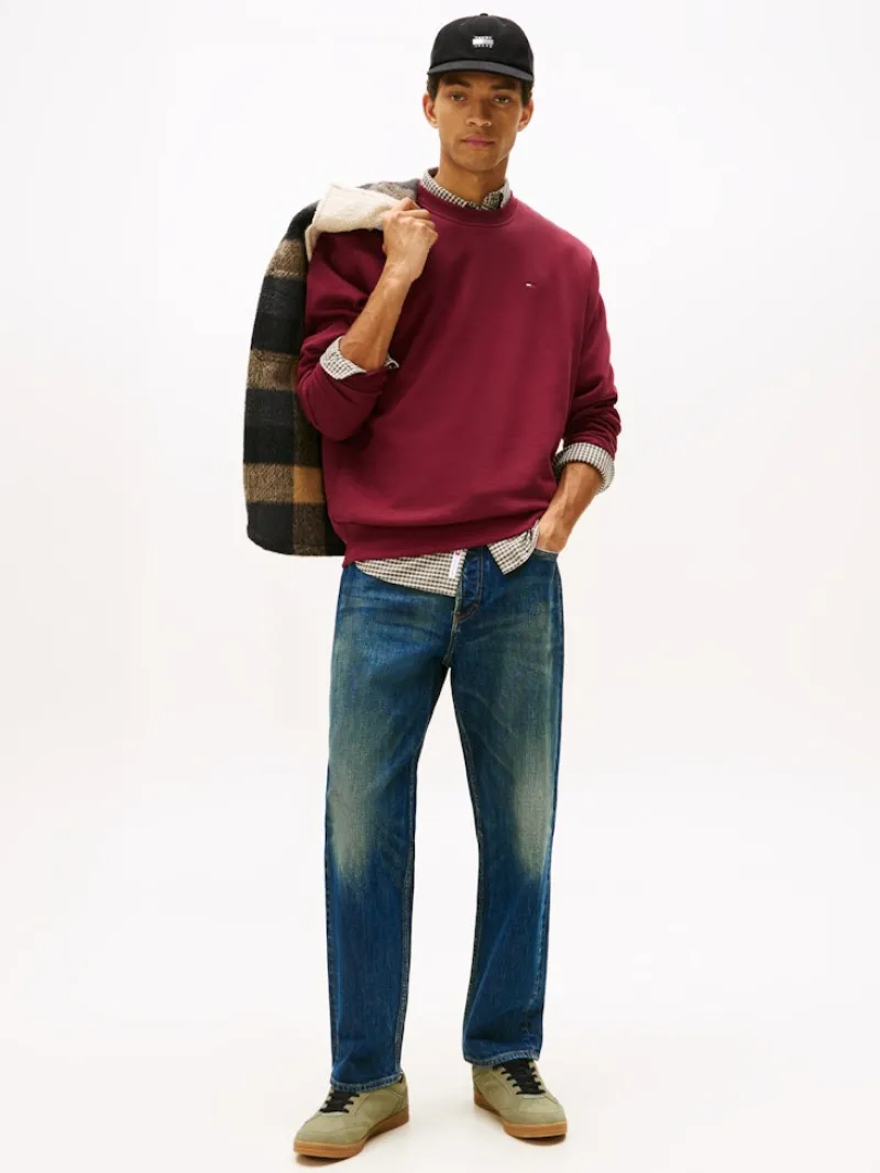 Tommy Jeans Pullover & Sweatshirts*TJM REG S FLAG CREW EXT red wine