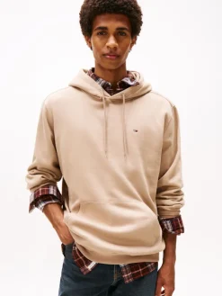 Tommy Jeans Pullover & Sweatshirts|Big Boys*TJM REG S FLAG HOODIE EXT coastal taupe