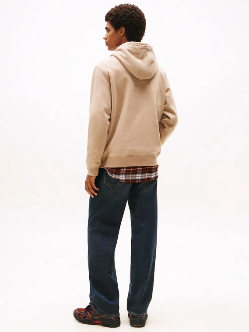 Tommy Jeans Pullover & Sweatshirts|Big Boys*TJM REG S FLAG HOODIE EXT coastal taupe