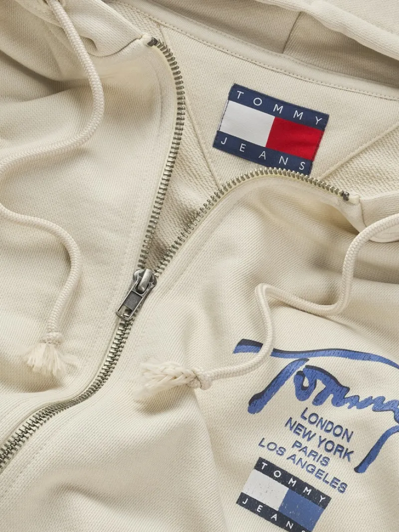 Tommy Jeans Pullover & Sweatshirts|Big Boys*TJM REG SIG TWIST ZIPTHRU EXT newsprint