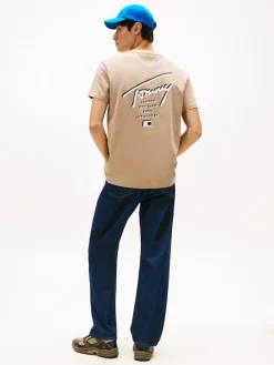 Tommy Jeans Shirts*TJM REG SIGN CITY TEE EXT coastal taupe