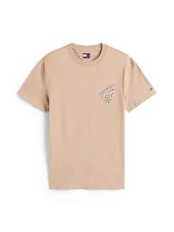 Tommy Jeans Shirts*TJM REG SIGN CITY TEE EXT coastal taupe