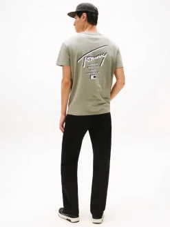 Tommy Jeans Shirts*TJM REG SIGN CITY TEE EXT utility sage