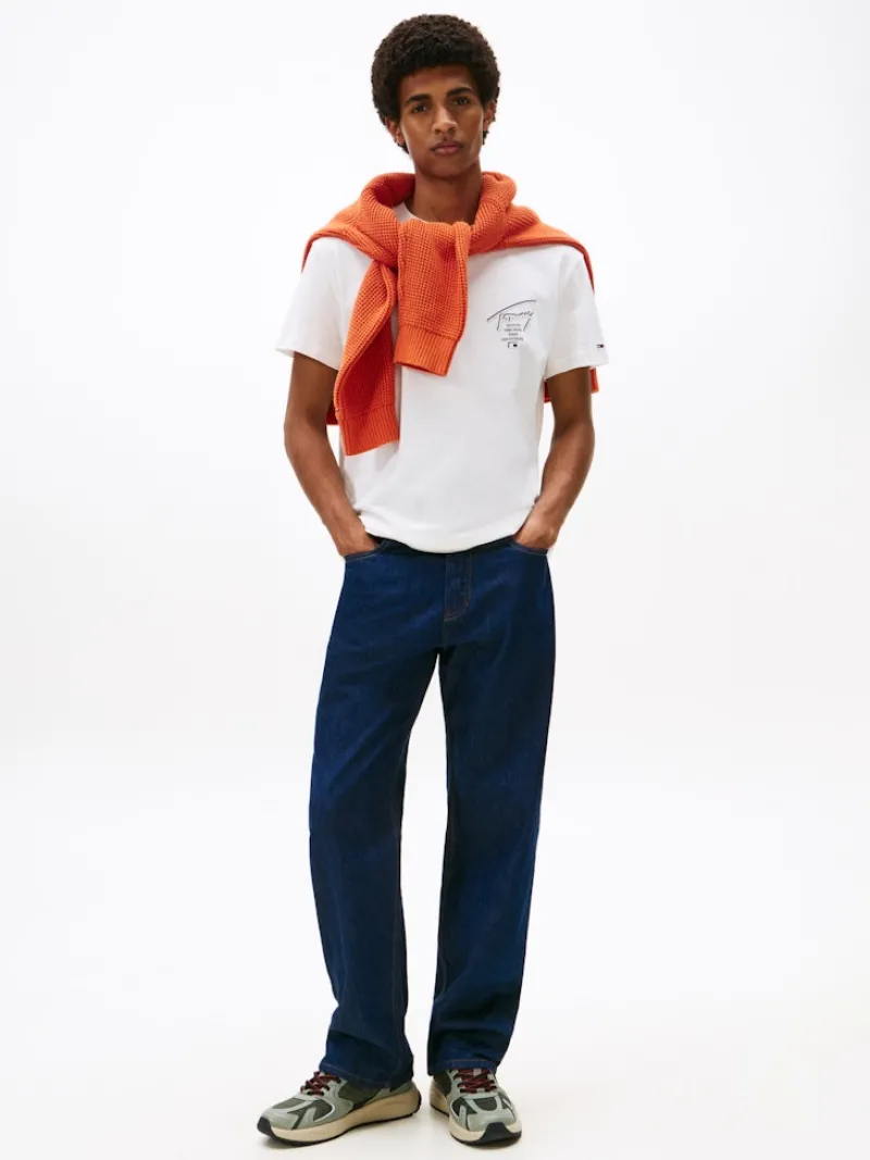 Tommy Jeans Shirts*TJM REG SIGN CITY TEE EXT ancient white