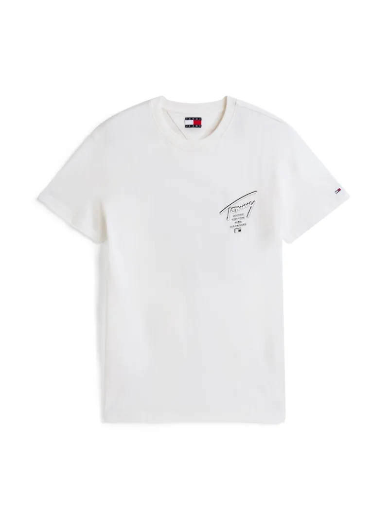 Tommy Jeans Shirts*TJM REG SIGN CITY TEE EXT ancient white
