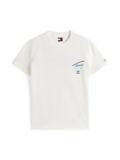 Tommy Jeans Shirts|Big Boys*TJM REG SIGNATURE CITY TEE ecru