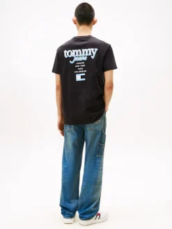 Tommy Jeans Shirts|Big Boys*TJM REG SIGNATURE CITY TEE Black