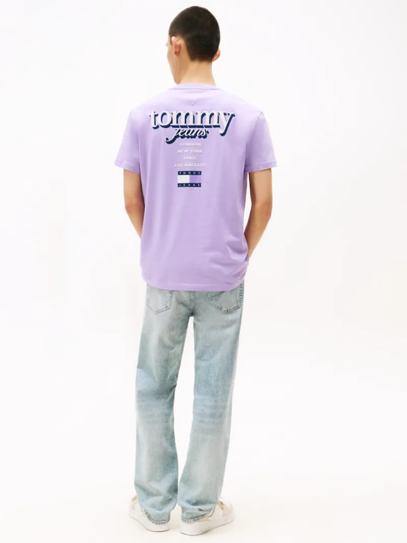 Tommy Jeans Shirts|Big Boys*TJM REG SIGNATURE CITY TEE ophelia purple