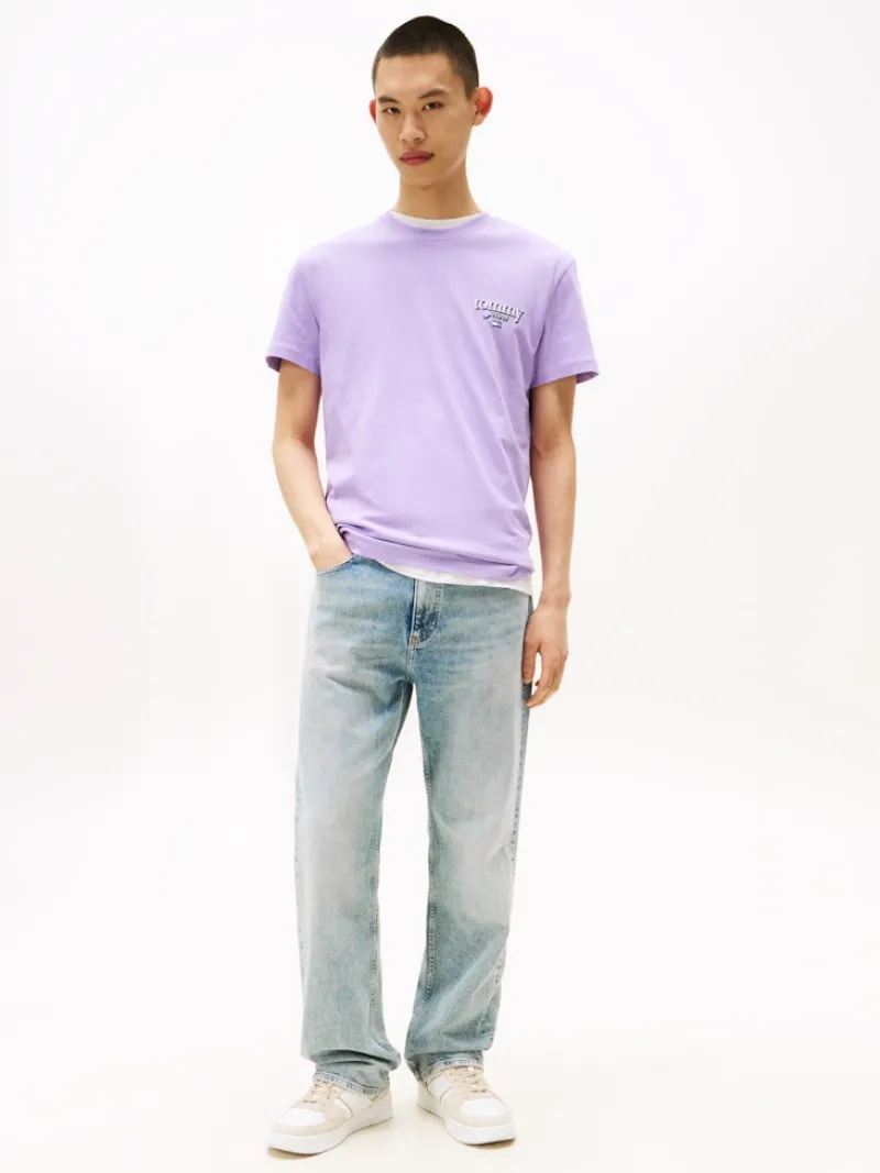 Tommy Jeans Shirts|Big Boys*TJM REG SIGNATURE CITY TEE ophelia purple