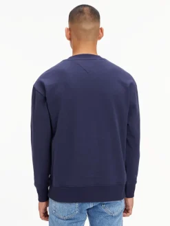 Tommy Jeans Pullover & Sweatshirts*TJM REG TARTAN FLAG CREW twilight navy