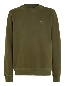 Tommy Jeans Pullover & Sweatshirts*TJM REG TONAL BADGE CNECK drab olive green