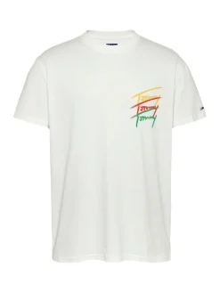 Tommy Jeans Shirts|Big Boys*TJM REG TWISTED SIGNTR TEE EXT ecru