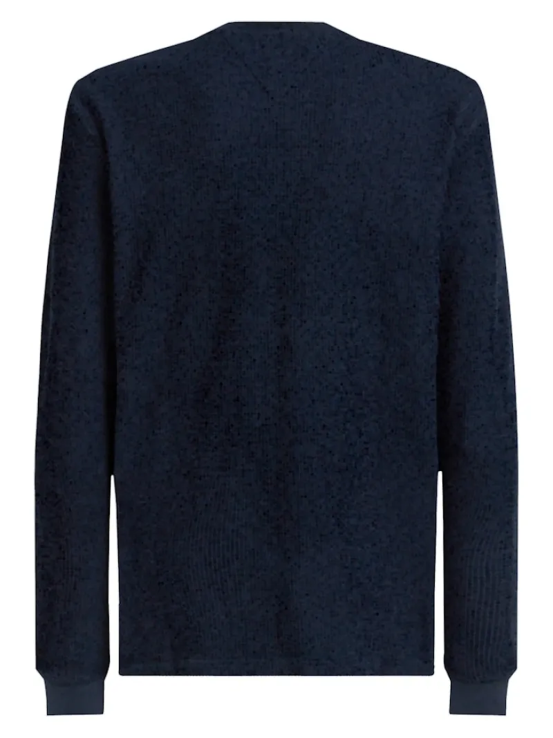 Tommy Jeans Shirts*TJM REG WAFFLE L/S TEE dark night navy