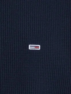 Tommy Jeans Shirts*TJM REG WAFFLE L/S TEE dark night navy