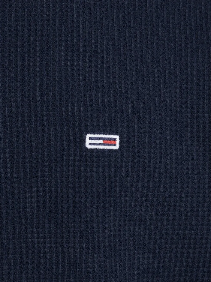 Tommy Jeans Shirts*TJM REG WAFFLE L/S TEE dark night navy