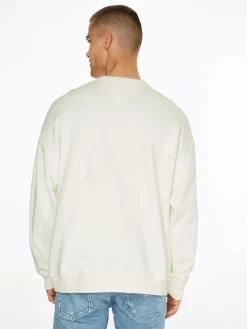 Tommy Jeans Shirts*TJM REVERSE SLUB CREW ancient white