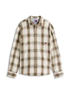 Tommy Jeans Hemden|Big Boys*TJM RLX CHECK BRUSHED OS EXT ancient white-check