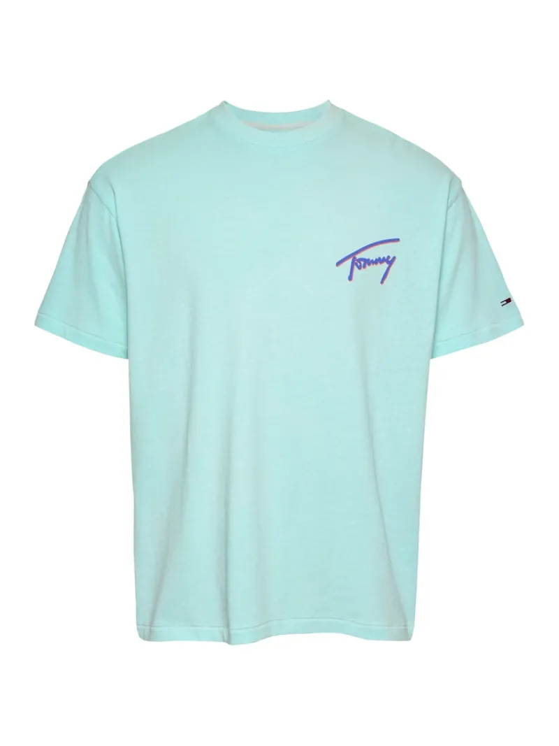 Tommy Jeans Shirts|Big Boys*TJM RLX FADED GRAPHIC TEE EXT spring mint