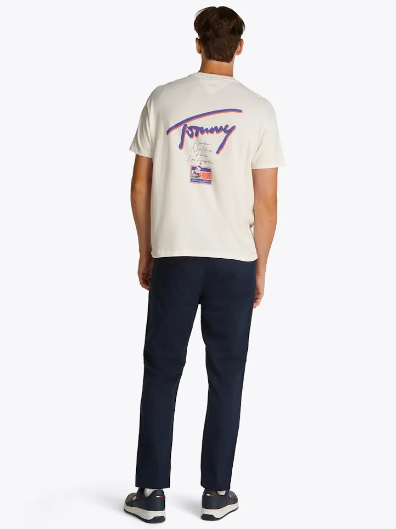 Tommy Jeans Shirts|Big Boys*TJM RLX FADED GRAPHIC TEE EXT ancient white