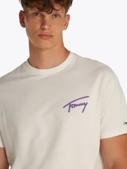 Tommy Jeans Shirts|Big Boys*TJM RLX FADED GRAPHIC TEE EXT ancient white