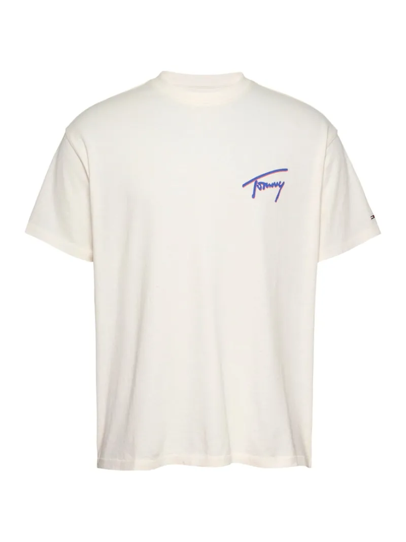 Tommy Jeans Shirts|Big Boys*TJM RLX FADED GRAPHIC TEE EXT ancient white