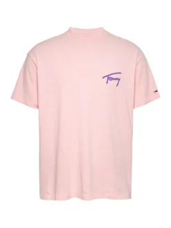 Tommy Jeans Shirts|Big Boys*TJM RLX FADED GRAPHIC TEE EXT precious pink