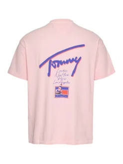 Tommy Jeans Shirts|Big Boys*TJM RLX FADED GRAPHIC TEE EXT precious pink
