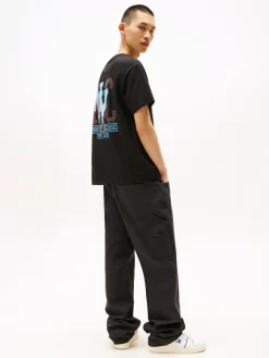 Tommy Jeans Shirts|Big Boys*TJM RLX NOVELTY GRAPHIC 3 S/S T Black