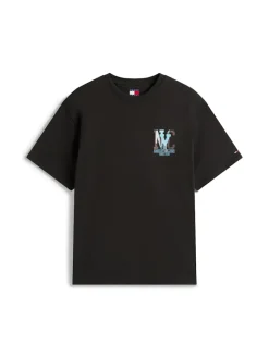 Tommy Jeans Shirts|Big Boys*TJM RLX NOVELTY GRAPHIC 3 S/S T Black