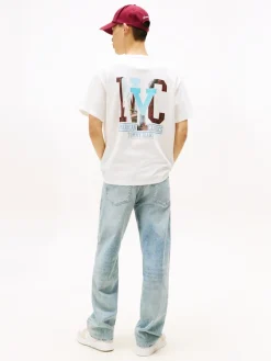 Tommy Jeans Shirts|Big Boys*TJM RLX NOVELTY GRAPHIC 3 S/S T ecru