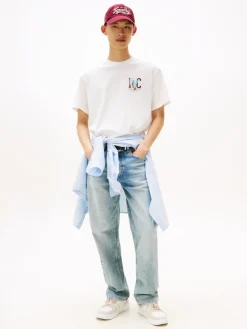 Tommy Jeans Shirts|Big Boys*TJM RLX NOVELTY GRAPHIC 3 S/S T ecru