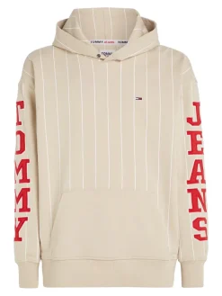 Tommy Jeans Pullover & Sweatshirts*TJM RLX PINSTRIPE HOODIE Beige