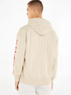 Tommy Jeans Pullover & Sweatshirts*TJM RLX PINSTRIPE HOODIE Beige