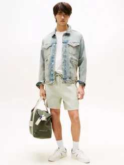 Tommy Jeans Shorts|Big Boys*TJM RLX WAFFLE SCRIPT BEACH SHRT misty sage