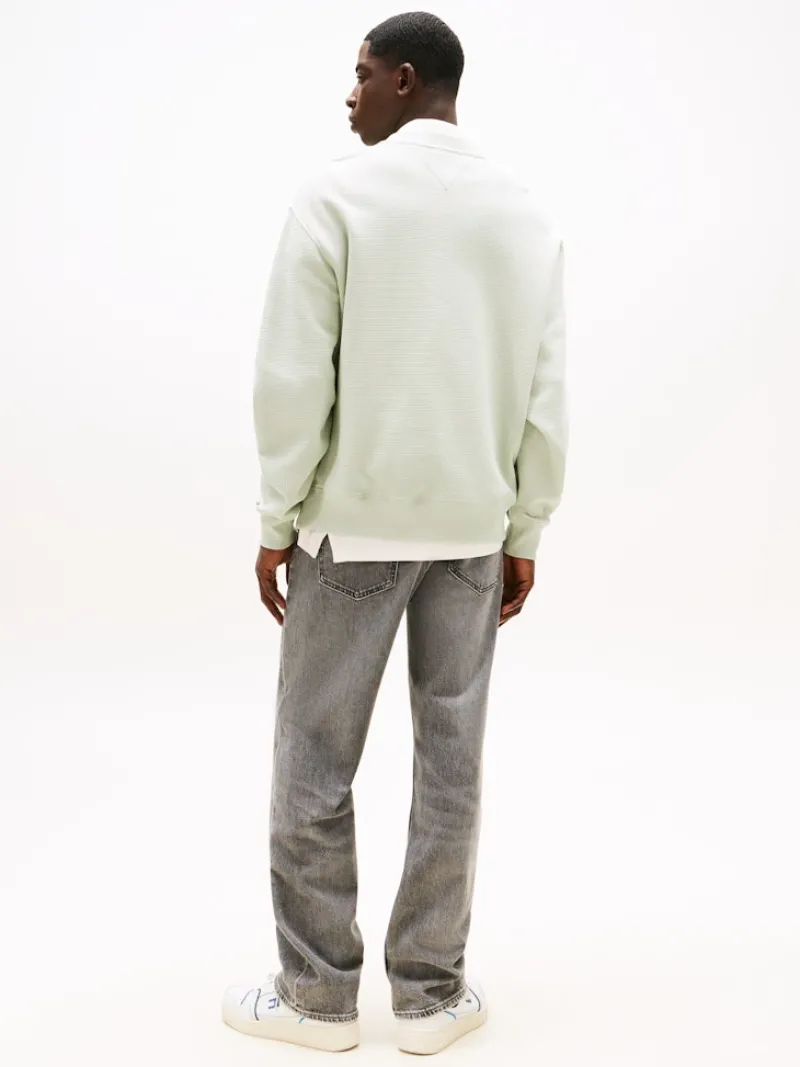 Tommy Jeans Pullover & Sweatshirts|Big Boys*TJM RLX WAFFLE SCRIPT CREW misty sage