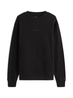 Tommy Jeans Pullover & Sweatshirts|Big Boys*TJM RLX WAFFLE SCRIPT CREW Black