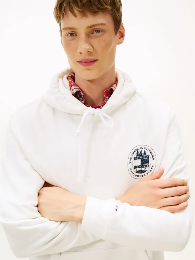 Tommy Jeans Pullover & Sweatshirts*TJM RLX WASHED NOV HOOD ecru