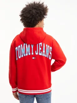 Tommy Jeans Pullover & Sweatshirts*TJM RLXD COLLEGIATE HOODIE deep crimson