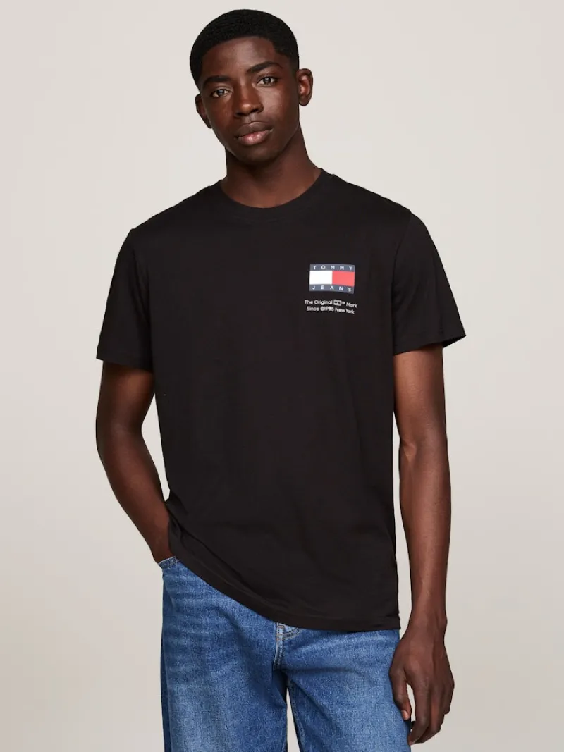 Tommy Jeans Shirts|Big Boys*TJM SLIM 2PACK S/S FLAG DNA TEE green malachite - black