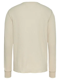 Tommy Jeans Shirts|Big Boys*TJM SLIM WAFFLE LS TEE EXT newsprint